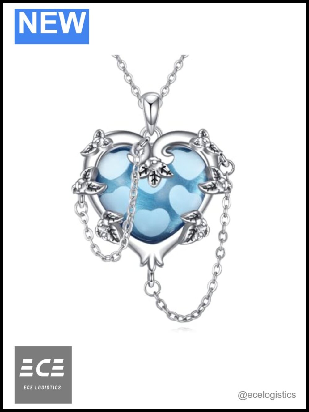Witches Heart Pendant Necklace 925 Sterling Silver Gothic Halloween Jewelry